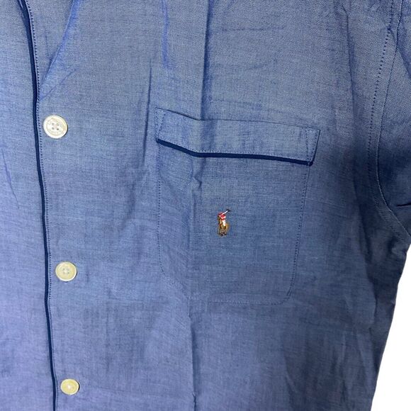 Polo Ralph Lauren Men's Blue Denim Pajama Top Sleepwear Size Medium - Picture 5 of 6